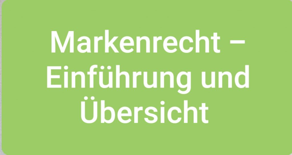 Markenrecht Einführung und Übersicht Was macht eine Marke aus?